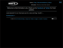 Tablet Screenshot of nickky.com